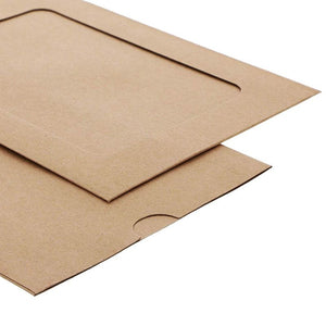 Juvale Cardboard Paper Picture Frame DIY Hanging Kit (50 Pack) 4x6 Inch, Kraft