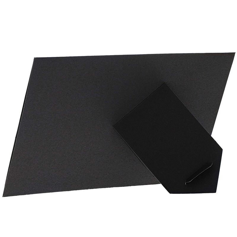Juvale 50 Pack Black Paper Picture Frames 4x6, Cardboard Photo Easels for  DIY Projects, Crafts