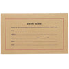 Juvale Kraft Entry Forms (500 Count), 5 Pads with 100 Sheets Per Pad