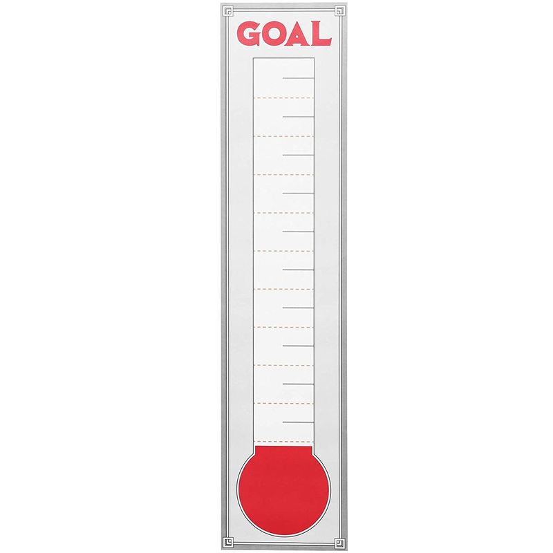 Juvale Goal Setting Wall Chart Thermometer (5 Pack)