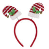 Christmas Headbands - 6-Pack Holiday Party Accessories, Festive Photobooth Props and Decoration, 6 Assorted Designs Including Reindeer Antler, Elf Hat, Santa Hat, For Adults