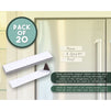 Juvale Pack of 20 Magnet Labels - Shelf Label Strips - Rewritable Magnetic Dry Erase Labels, 5.1 x 1 Inches, White