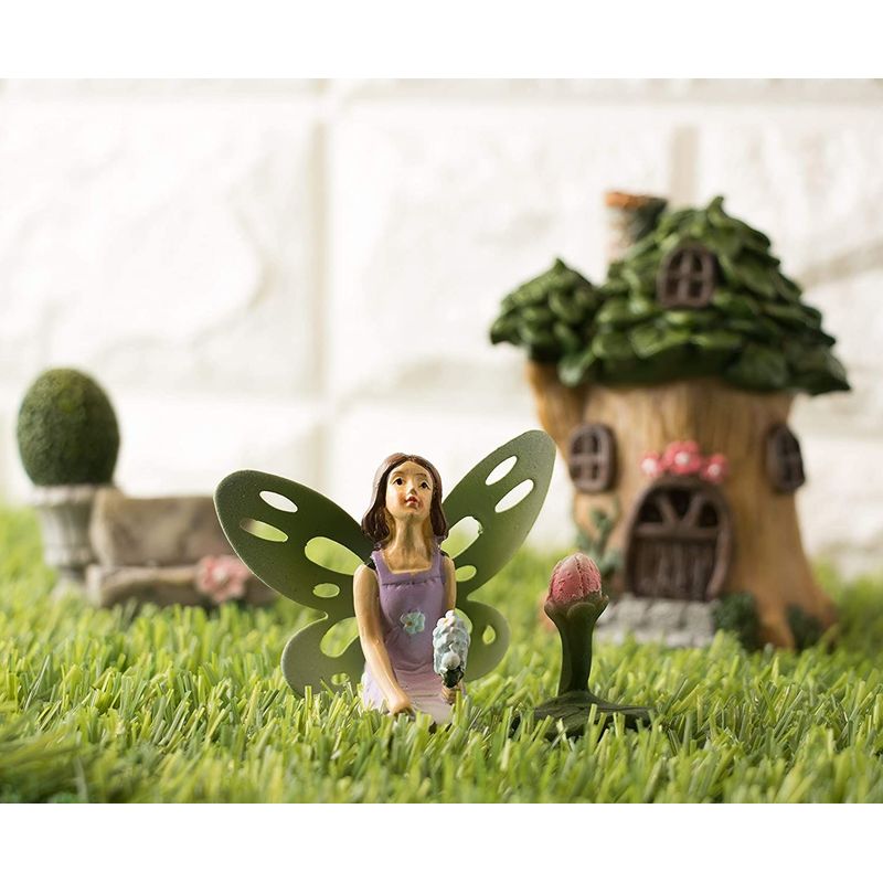 Miniature Unicorn Fairy Decoration Kit, Whimsical Garden Decor (6 Pieces)