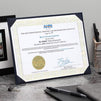 Juvale Award Certificate Holder Board Frames (3 Pack), Navy Blue