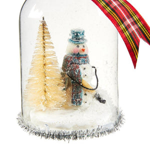 Hanging Glass Christmas Decorations, Festive Holiday Designs (2.36 x 4.06 x 2.3 in, 3 Pack)