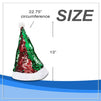 Santa Hat for Christmas, Reversible Sequins (Red and Green, 2 Pack)