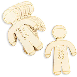Bright Creations Unfinished Wood Cutouts for DIY Crafts (24 Pack), Outer Space