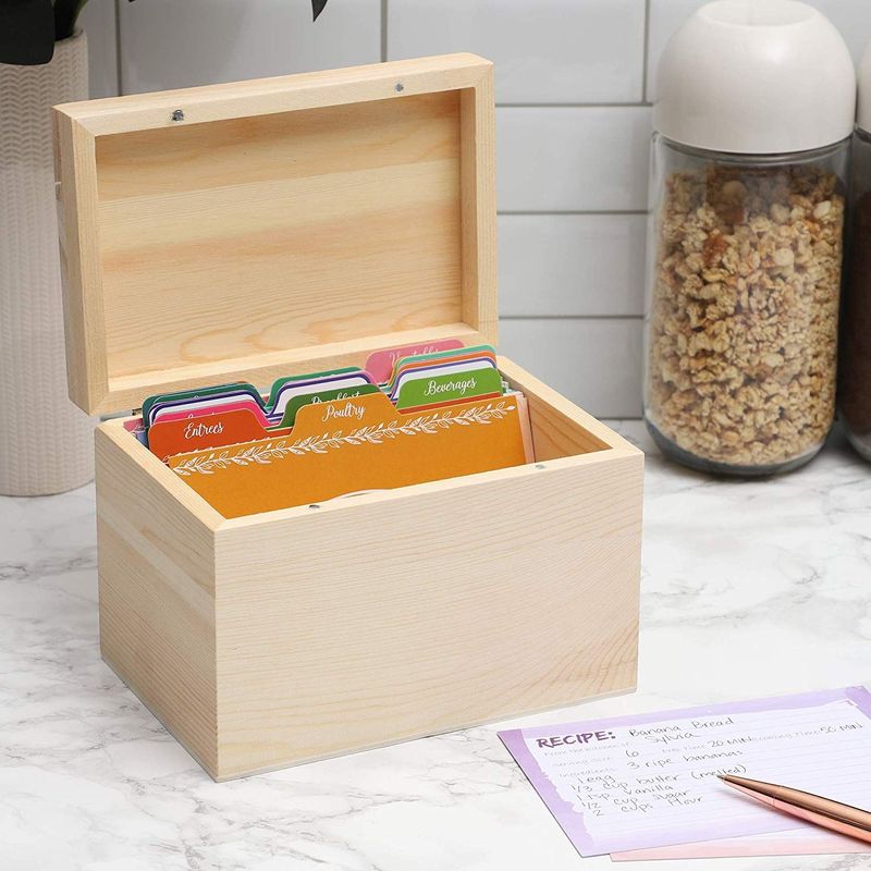 Recipe Box Block Recipe Box Diy