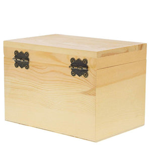 Juvale Wood Recipe Organization Box with Cards and Dividers