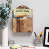 Juvale Rustic Wood Wall Mounted Magazine Holder