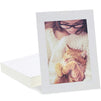 Cardboard Photo Picture Frame Kraft Paper Easel (White, 5 x 7 In, 30 Pack)