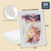Cardboard Photo Picture Frame Kraft Paper Easel (White, 5 x 7 In, 30 Pack)