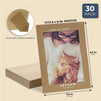 Cardboard Photo Picture Frame Kraft Paper Easel (Brown, 6 x 8 In, 30 Pack)
