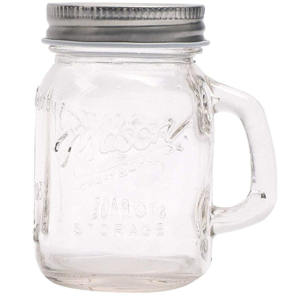 Juvale Clear Glass Mason Jars 4 oz with Silver Lids, 24 Pieces