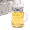 Juvale Clear Glass Mason Jars 4 oz with Silver Lids, 24 Pieces