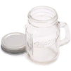 Juvale Clear Glass Mason Jars 4 oz with Silver Lids, 24 Pieces