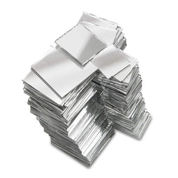 Square Mirror Tiles, Tiny Mirrors for Crafts and DIY (3 Sizes, 150 Pack)