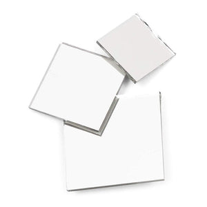 Square Mirror Tiles, Tiny Mirrors for Crafts and DIY (3 Sizes, 150 Pack)