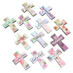 Juvale Christian Cross Magnetic Bookmarks (24 Pack) 12 Designs