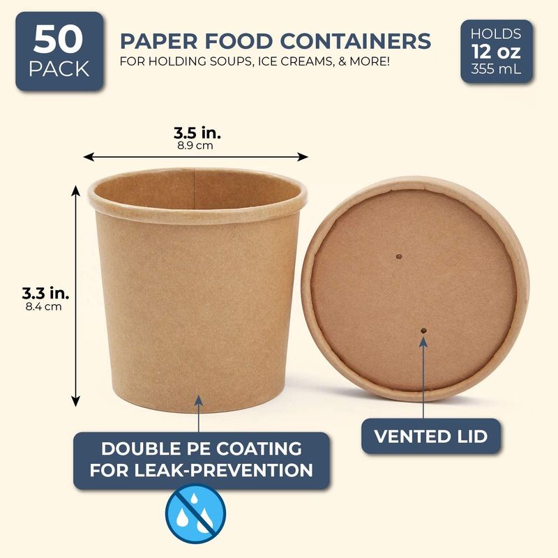 Soup Containers, 12 oz.