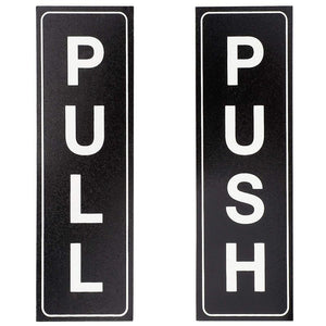 Juvale Push Pull Vertical Aluminum Sign (12 Pack)