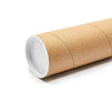 Juvale Mailing Shipping Tubes with Caps (10 Pack) 3 x 7 Inches, Brown, Kraft