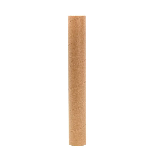 Juvale Mailing Shipping Tubes with Caps (12 Pack) 2 x 16 Inches, Brown, Kraft
