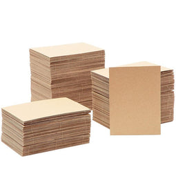 Juvale Corrugated Cardboard Sheets (200 Count) 5 x 7 Inches