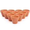 Juvale Terra Cotta Pots for Plants (1.5 in, Brown, Clay, 10 Pack)
