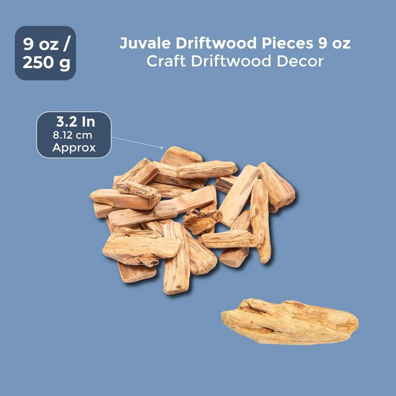 Juvale Driftwood Pieces 9 oz of Craft Driftwood Decor