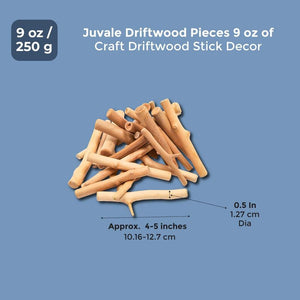Juvale Driftwood Pieces 9 oz of Craft Driftwood Stick Decor