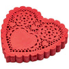 Heart Shaped Paper Lace Doilies for Weddings, Valentines Décor (4 In, 200 Pack)