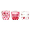 Valentine's Cupcake Dessert Liners, Pink and Red Heart Muffin Cups (3 Designs, 450 Pack)