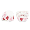 Valentine's Cupcake Dessert Liners, Pink and Red Heart Muffin Cups (3 Designs, 450 Pack)