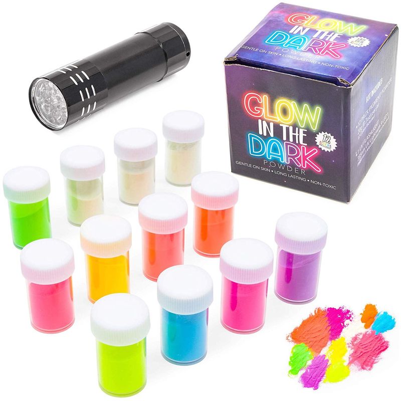 12 Colors Glow in The Dark Powder Glow in The Dark Pigment Powder