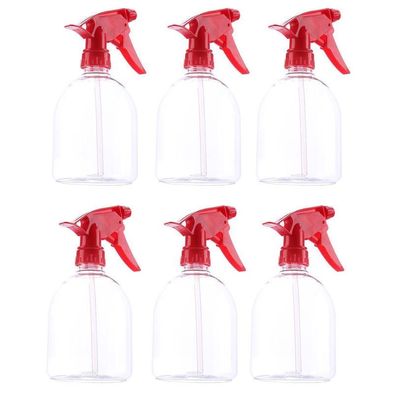 Juvale 12 Pack Refillable 16oz Plastic Spray Bottles, All-Purpose Red Spray  Bottle for Hair, Cleaning Solutions, Plants, with Adjustable Nozzle (Mist &  Stream) 
