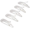 Juvale Snap Hair Clips for Women, Girls (60 Count) 3 Inches, Silver
