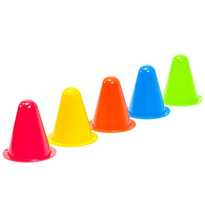 Juvale Indoor Outdoor Agility Mini Sports Cones for Kids (50 Pack) Assorted Colors