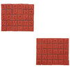 Juvale Alphabet Wood Rubber Stamps, Upper & Lowercase Letters with Symbols, 60 Pieces