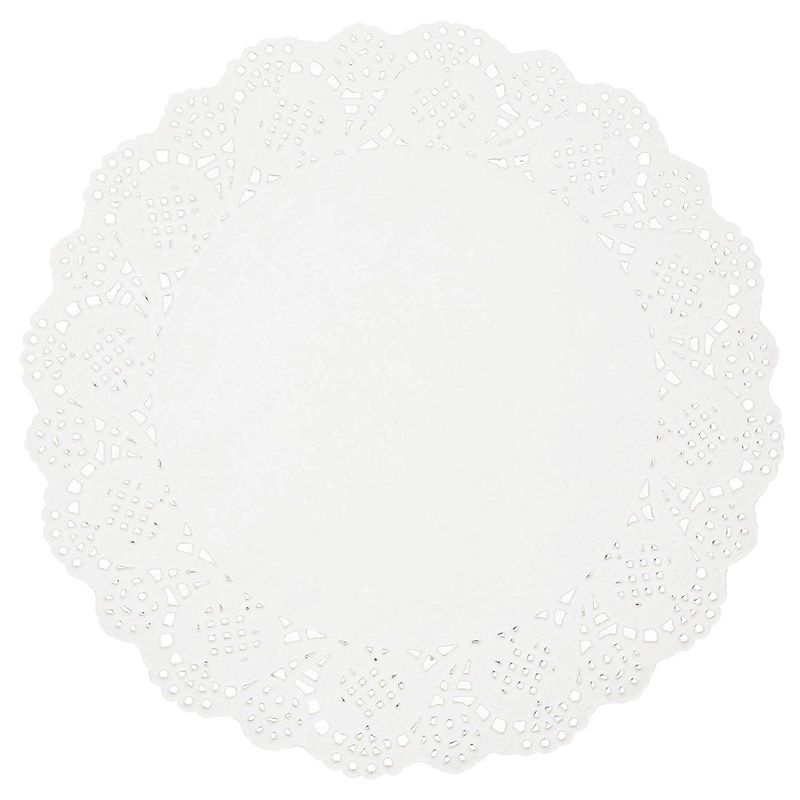 Lace Paper Doilies, Round White Placemats (5 Sizes, 100 Pack)