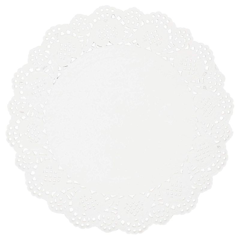 Lace Paper Doilies, Round White Placemats (5 Sizes, 100 Pack)