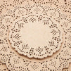 Round Paper Lace Doilies (5 Sizes, Brown, 250 Pack)