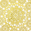 Gold Round Medallion Paper Lace Doilies (12 in, 60 Pack)
