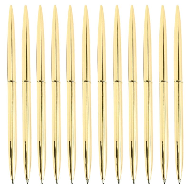 Gold Ballpoint Pen Set (12 Pack)