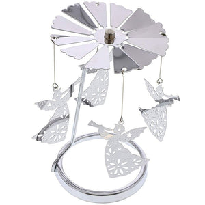 Juvale Angel Rotating Candle Holder Windmill Candle - 6.5 Inch