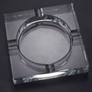 Juvale Square Crystal Cigar Ashtray with 4 Slots and Gift Box (7.1 x 1.46 x 7.1 in)