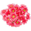 Artificial Daisies with Stems, Red Flower Bouquet (21 Pack)