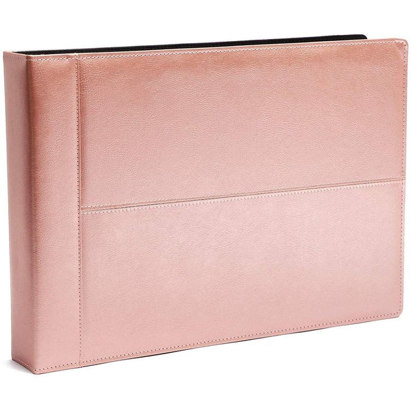7 Ring Rose Gold Business Check Binder, Holds 600 Checks, 3 on a Page, (14 x 2 x 10 in.)