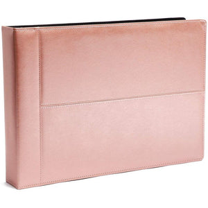 7 Ring Rose Gold Business Check Binder, Holds 600 Checks, 3 on a Page, (14 x 2 x 10 in.)