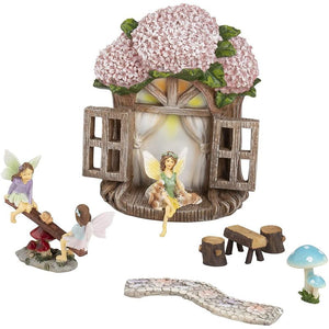 Miniature Fairy Garden Kit, Whimsical Garden Decor (7 Pieces)